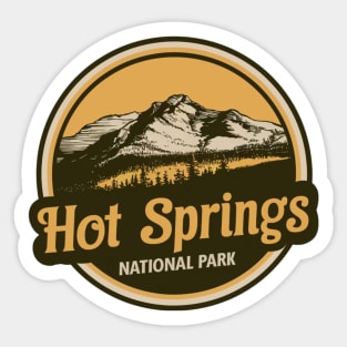 Hot Springs National Park Retro Vintage Emblem Travel Souvenir Sticker